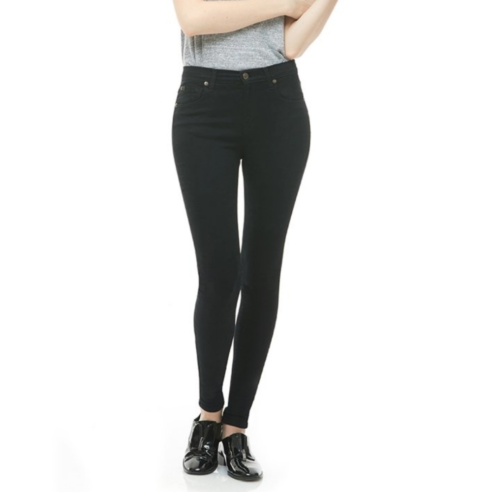 Second Yoga Jeans | High-Rise Skinny | Black | 28
